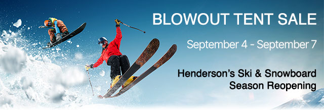 Henderson's Blowout Tent Sale